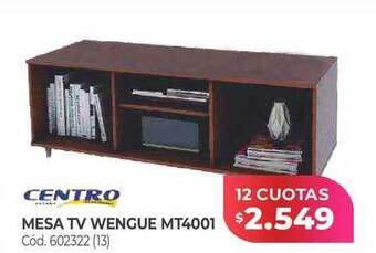 Naldo Lombardi Centro mesa tv wengue mt4001 oferta