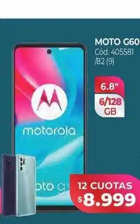 Naldo Lombardi Moto g60 motorola oferta