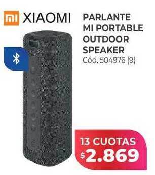 Naldo Lombardi Xiaomi parlante mi portable outdoor speaker oferta