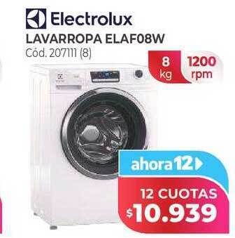 Naldo Lombardi Electrolux lavarropa elaf08w oferta