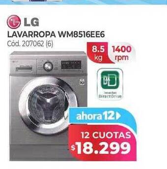 Naldo Lombardi Lg lavarropa wm8516ee6 oferta