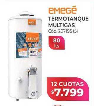 Naldo Lombardi Emegé termotanque multigas oferta
