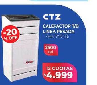 Naldo Lombardi Ctz calefactor t b linea pesada oferta