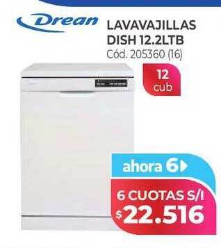 Naldo Lombardi Drean lavavajillas dish 12.2ltb oferta