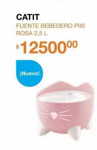 Puppis Catit fuente bebedero pixi rosa oferta
