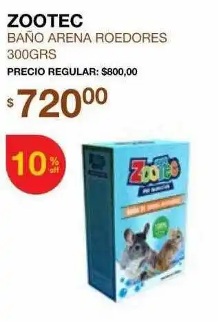 Puppis Zootec baño arena roedores 300grs oferta