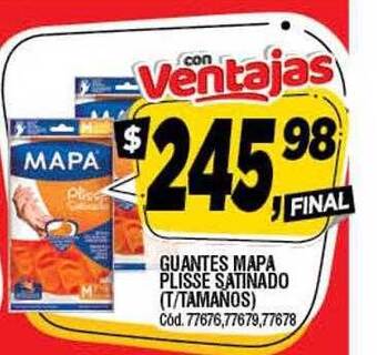 Supermercados Yaguar Guantes mapa plisse satinado oferta