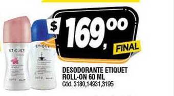 Supermercados Yaguar Desodorante etiquet roll-on oferta