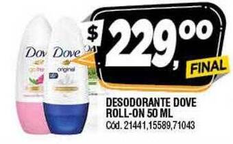 Supermercados Yaguar Desodorante dove roll-on oferta