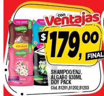Supermercados Yaguar Shampoo enj algabo doy pack oferta