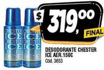 Supermercados Yaguar Desodorante chester ice aer oferta