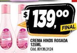 Supermercados Yaguar Crema hinds rosada oferta