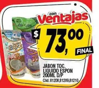 Supermercados Yaguar Jabon toc liquido epson oferta