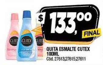 Supermercados Yaguar Quita esmalte cutex oferta