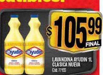 Supermercados Yaguar Lavandina ayudin clasica nueva oferta