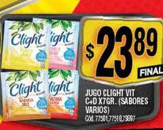 Supermercados Yaguar Jugo clight vit c+d oferta