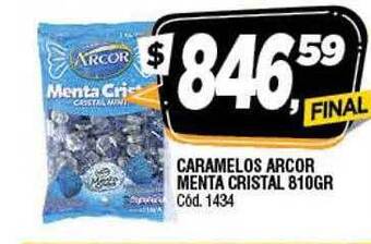 Supermercados Yaguar Caramelos arcor menta cristal oferta