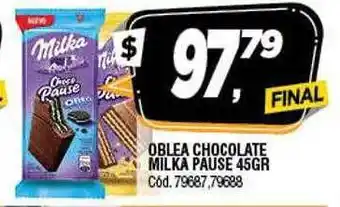 Supermercados Yaguar Oblea chocolate milka pause oferta