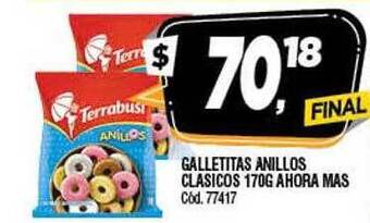 Supermercados Yaguar Galletitas anillos clasicos ahora mas oferta