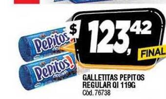 Supermercados Yaguar Galletitas pepitos regular qi oferta