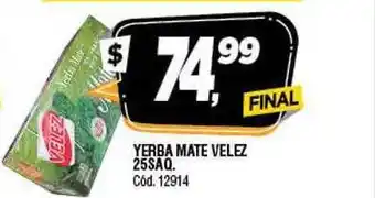 Supermercados Yaguar Yerba mate velez oferta