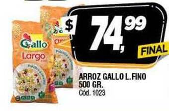 Supermercados Yaguar Arroz gallo l fino oferta
