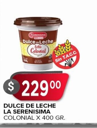 Supermercados Mayor Dulce de Leche La Serenisima oferta