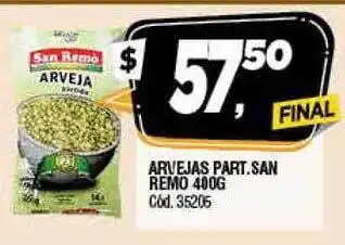 Supermercados Yaguar Arvejas part san remo oferta