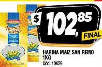 Supermercados Yaguar Harina maiz san remo oferta