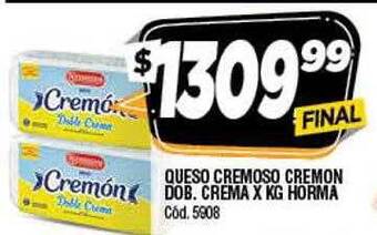 Supermercados Yaguar Queso cremoso cremon dob crema horma oferta