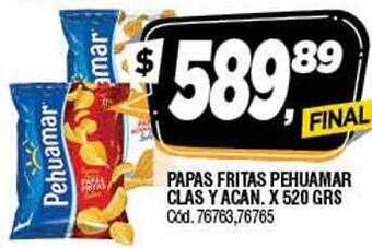 Supermercados Yaguar Papas fritas pehuamar clas y acan oferta