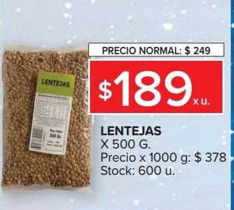 Carrefour Lentejas oferta