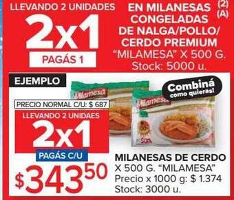 Carrefour Milanesas de cerdo oferta