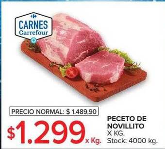 Carrefour Peceto de novillito oferta