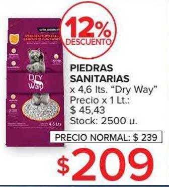 Carrefour Piedras sanitarias oferta