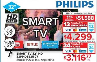Carrefour Smart tv 32 oferta
