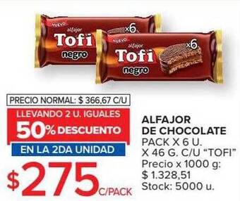 Carrefour Alfajor de chocolate oferta