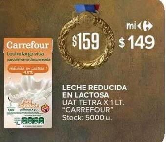Carrefour Leche reducida en lactosa uat tetra oferta