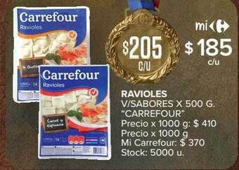 Carrefour Ravioles v sabores oferta