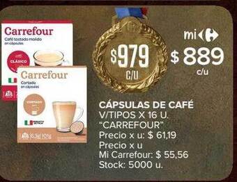 Carrefour Cápsulas de café oferta