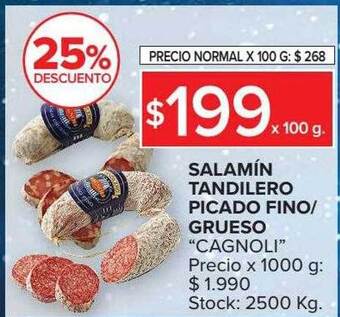 Carrefour Market Salamín tandilero picado fino-grueso oferta