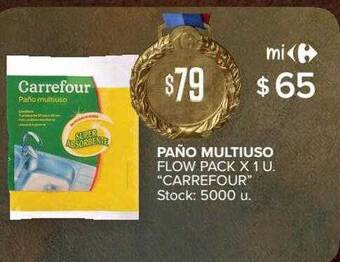 Carrefour Paño multiuso flow pack oferta
