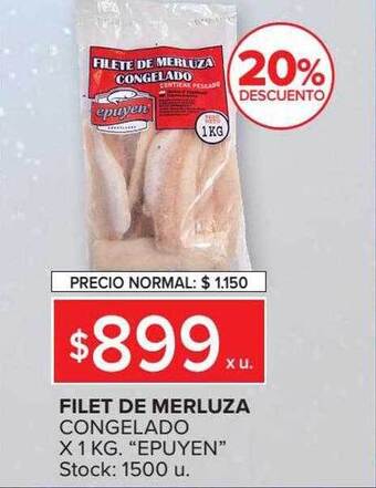 Carrefour Market Filet de merluza congelado oferta