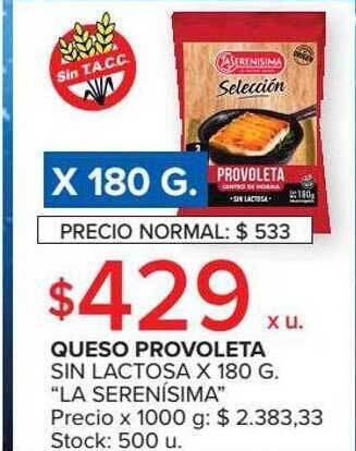 Carrefour Market Queso provoleta sin lactosa oferta