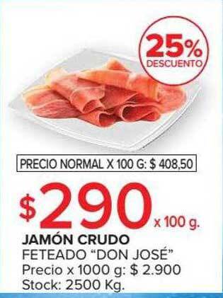 Carrefour Market Jamón crudo feteado oferta
