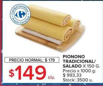 Carrefour Market Pionono tradicional-salado oferta