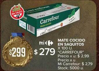 Carrefour Market Mate cocido en saquitos oferta