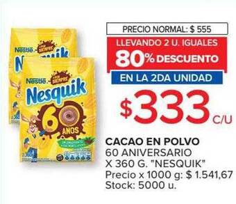 Carrefour Market Cacao en polvo 60 aniversario oferta