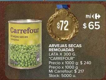 Carrefour Market Arvejas secas remojadas lata oferta