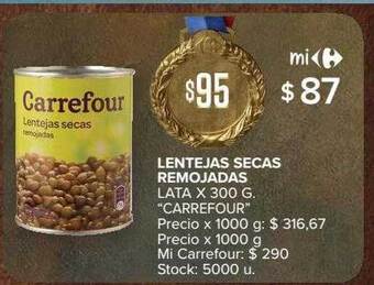 Carrefour Market Lentejas secas remojadas oferta